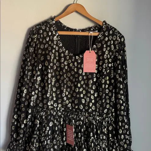 NEW Ivy City Sammy Dress in Black & Gold XL