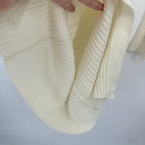 Chesley Ivory Ribbed Button Front Sweater Dress Midi Size Small Y2k