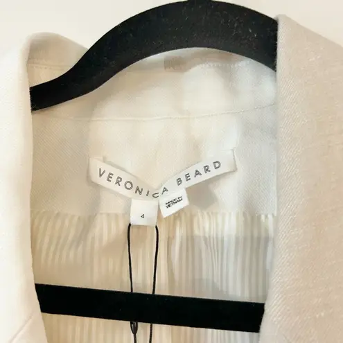 Veronica Beard Two Toned Linen Braeton Dickey Jacket Size 4 NWT
