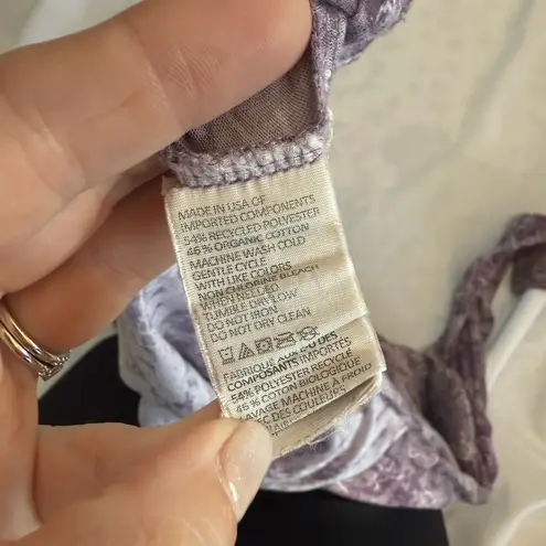 prAna Multicolor Tilly Top Long Sleeve Women's Top Lace Organic Cotton medium