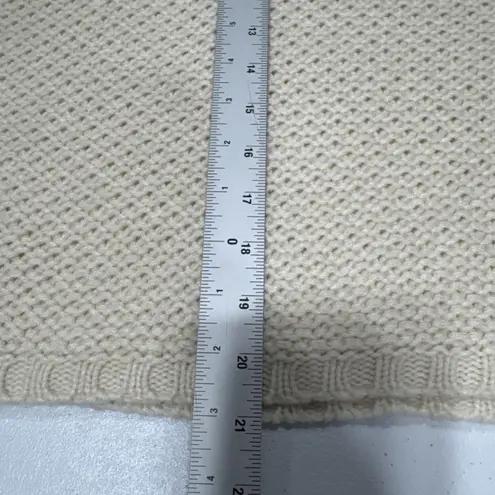 SheIn  Womens Turtleneck Batwing Sleeve Knit Poncho Size 6 Beige Sweater Relaxed