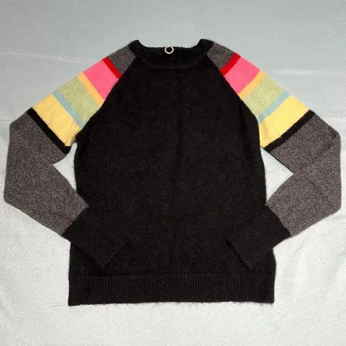 One girl who 100% Cashmere Sweater Size XS D29 Black