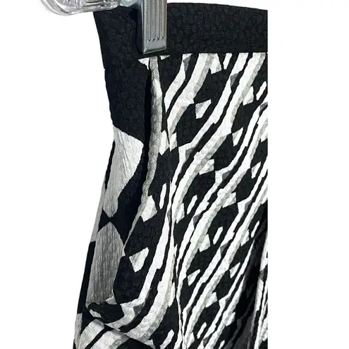 Peter Pilotto for Target Monochrome Faux Wrap Mini Skirt 8 Whimsigoth Geometric Black