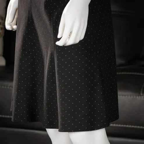 Joe Benbasset Black Polka Dot Mini Skirt with Buttons Size 3