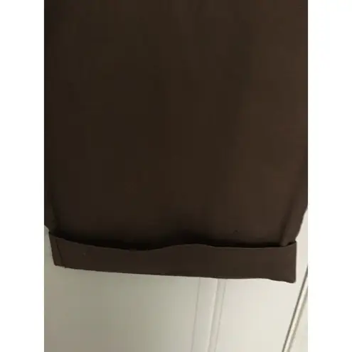 Mossimo Women's Plus Size 26 Cuffed Capri Pants Brown