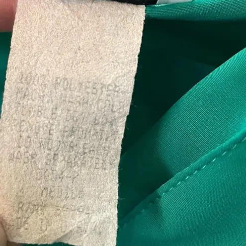 Rio Inc Vintage 80s Green Embellished Rhinestone Beaded Western Glam Jumpsuit Size M