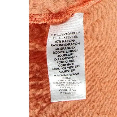 Ann Taylor LOFT Jersey Empire Waist Sundress Melon Orange Size XS