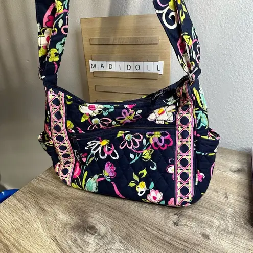 Vera Bradley  Navy Blue Floral Shoulder Bag