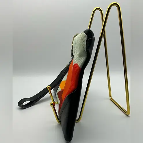 A Rare Hawaii Made Sandy Feet Hawaii Aloha Wristlet Pouch Ukulele Wahine Print Orange