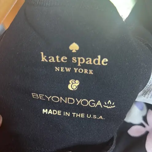 Beyond Yoga Kate Spade Cinched Bow Yoga Sports Bra Floral Garden Size S