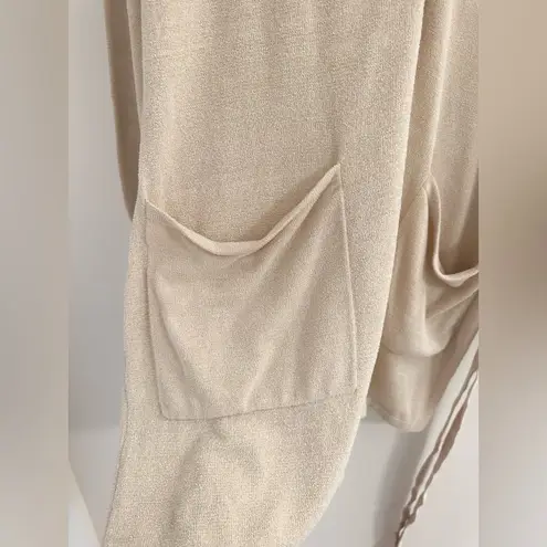 Avec Les Filles NWT Belted Knit Romper Color Oat / Beige Size M