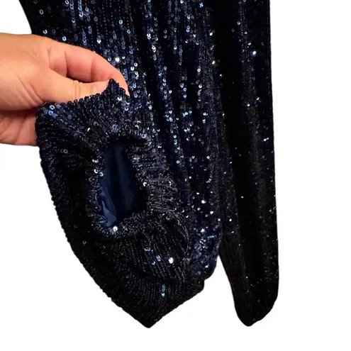 Generation Love NWOT Madison Blue Sequin Jumpsuit Size Small