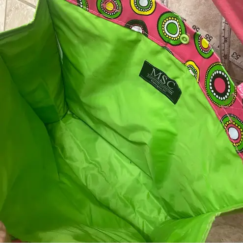 MSC Mainstreet Collection 14x14x4” Tote w/Handles Colorful Bag Light Wright