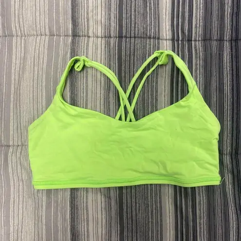 Lululemon  Free To Be Bra Zippy Green 6