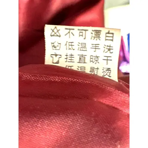 Zi Qing Ge Embroidered Floral Chinese Style Jacket Wine Purple Frog Closures LG