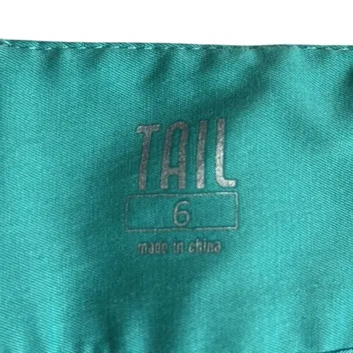 Tail Turquoise Crop Capri Golf Pants Size 6 Blue