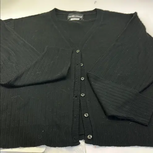 Sandro Black Ribbed Men's Sweater Size XL