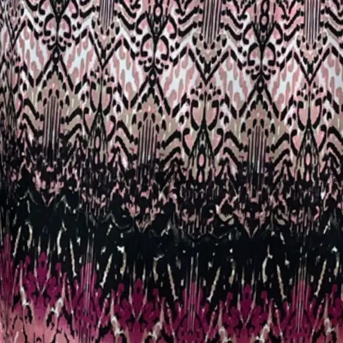 Dana Buchman Dress Drape Neck Sleeveless Blouson Pink Multi Women’s Size XL