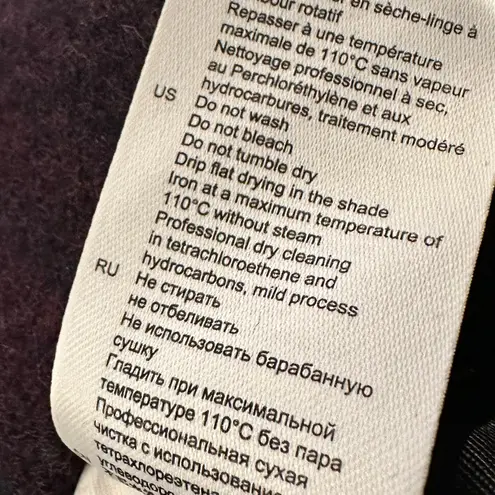 Sandro Rosiere Fringe Blue Green Burgundy Plaid Skirt Size 38 or 6