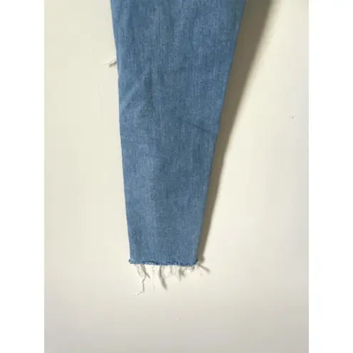 Levi's  Wedgie Skinny Distressed Raw Hem Denim Jeans Blue Size 25