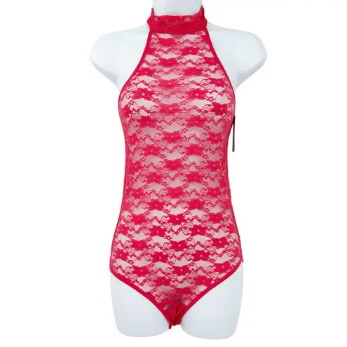 Frederick's of Hollywood NWT Margarita Floral Sheer Lace Teddy Lingerie Size S