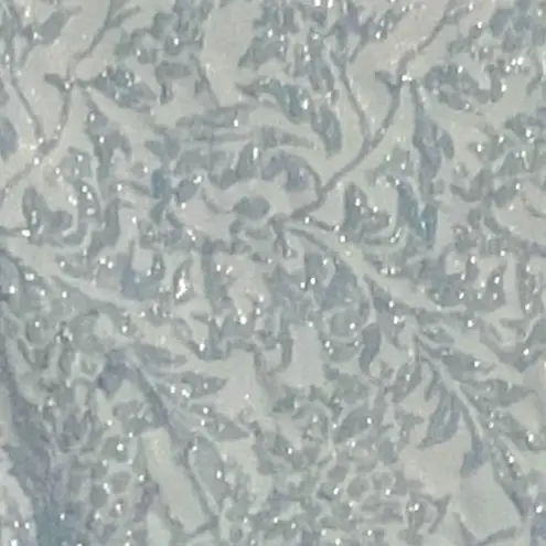 Betsy and Adam Jacquard Bell-Sleeve ice blue silver shimmer Holiday party Dress