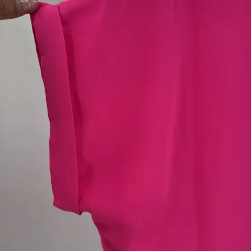 Jess Lea Whitney Vibrant hot Pink Short cap Sleeve V