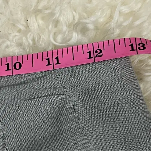 Vintage Donna Morgan Oatmeal Linen High Waist Tapered Pants S Tan