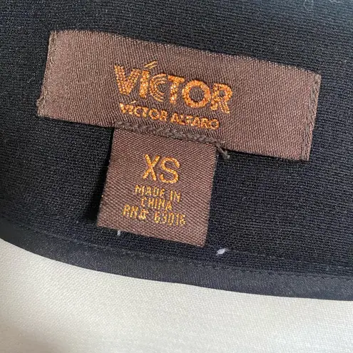 Victor Alfaro White Black Colorblock Skirt Size X Small