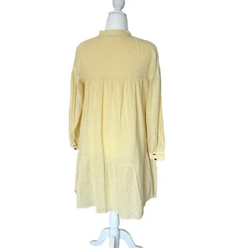 Pamela Love x RTR (Rent The Runway) Yellow Eyelet Dress Women's Size M Cottage Size M