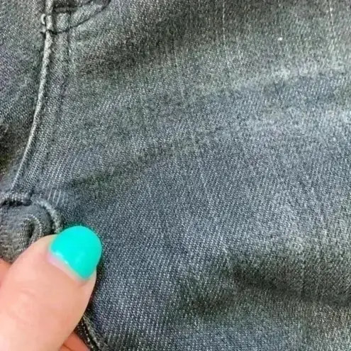 AG Adriano Goldschmied  ripped black the Stevie slim straight jeans in size 25