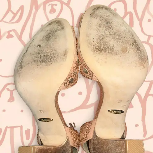 Badgley Mischka  Hart crystal-embellished evening sandals