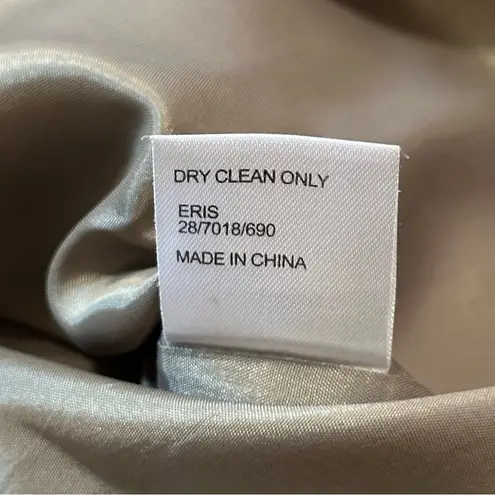 Reiss Women’s Size 12 Taupe Beige Silk Pleated Eris Mini Skirt