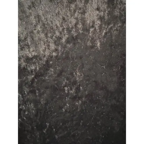 City Streets Black Crushed Velvet Short Sleeve Top XL Goth, Dark Girl, Witch