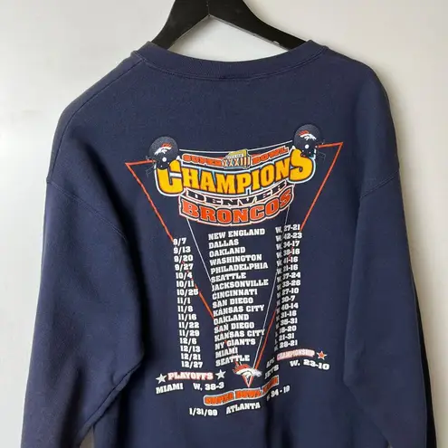 Starter Vintage 90s Denver Broncos Super Bowl XXXIII Champions Crewneck USA Made