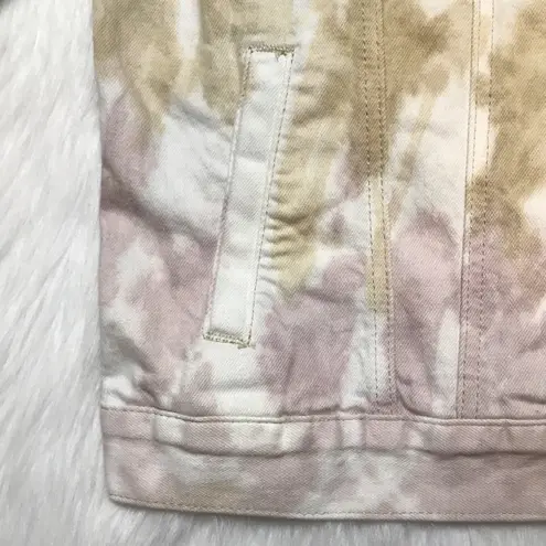 Pilcro Women’s Tie Dye Button-Up Jean Jacket