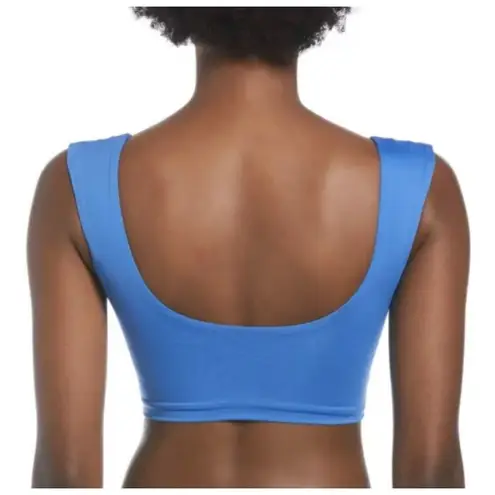 Nike Crop Bikini Top Essential Swimsuit Women's Pacific Blue Bikini Top Size Medium NEW