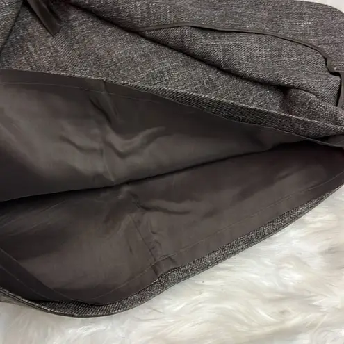 Robert Rodriguez Wool & Leather Skirt Size 6 C17