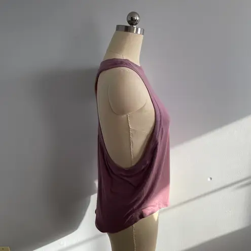 Free People Movement Oversized Racer Back Tank- Mauve- Size Medium/Large- NWOT