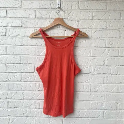 Pilcro Anthropologie Coral Ribbed Tank Top Size Small