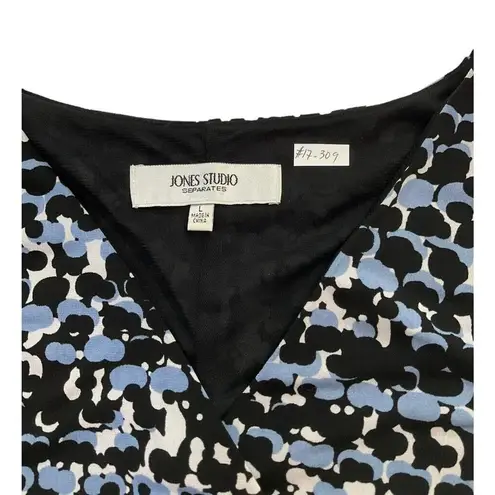 Jones Studio Separates Women Size Large V-Neck Top Shirt Sleeveless 17-309