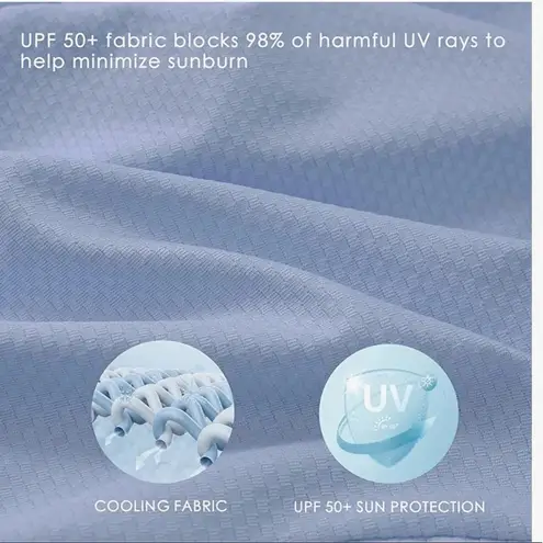 Women’s Willit 50+ Sun protection long sleeve hoodie Blue Size 3X