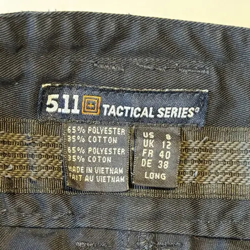 5.11 Tactical Series Cargo Pants Women's Size 8 Long Blue EMT RN Medical Hiking