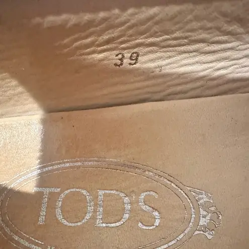 Tod's Tod’s Heaven Lacetto Gommino Metallic Silver Gray Drivers Bow Loafers Flats 39