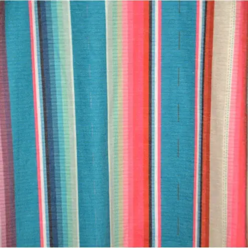 Crazy Train Ladies Striped Animal Print T-Shirt Size L Stretch Short Sleeve Casual