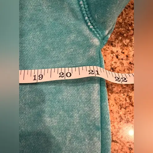 Zenana Outfitters Asymmetric Haven Hoodie in Teal in Medium Like New