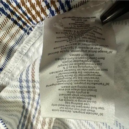 Baum und Pferdgarten LONG LANTERN SLEEVE AUBREE SHIRTDRESS WITH BELT SIZE M Blue