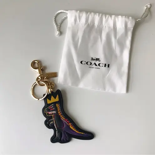 Coach  X Jean Michel Basquiat Bag Charm Key Chain, Limited Edition Collab