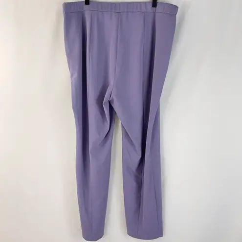 1. State New  Split Cuff Straight Leg Pants Front Slit Trousers Purple Size 18W thumbnail 8