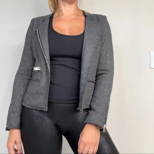 IRO  Julienne Gray Raw hem Jacket